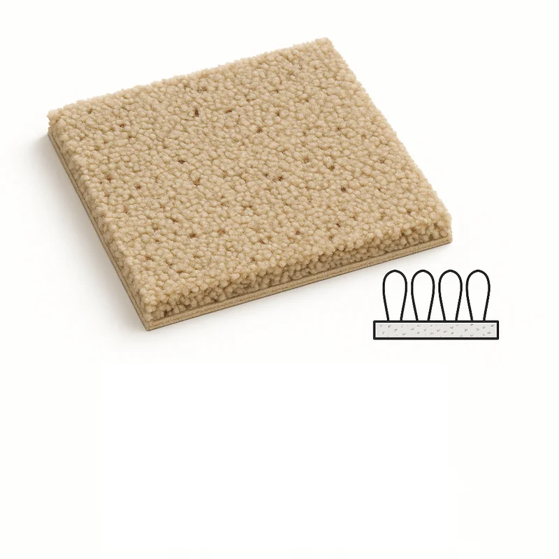 Berber Carpet with exceptional durability - professional installation in Metro Detroit home