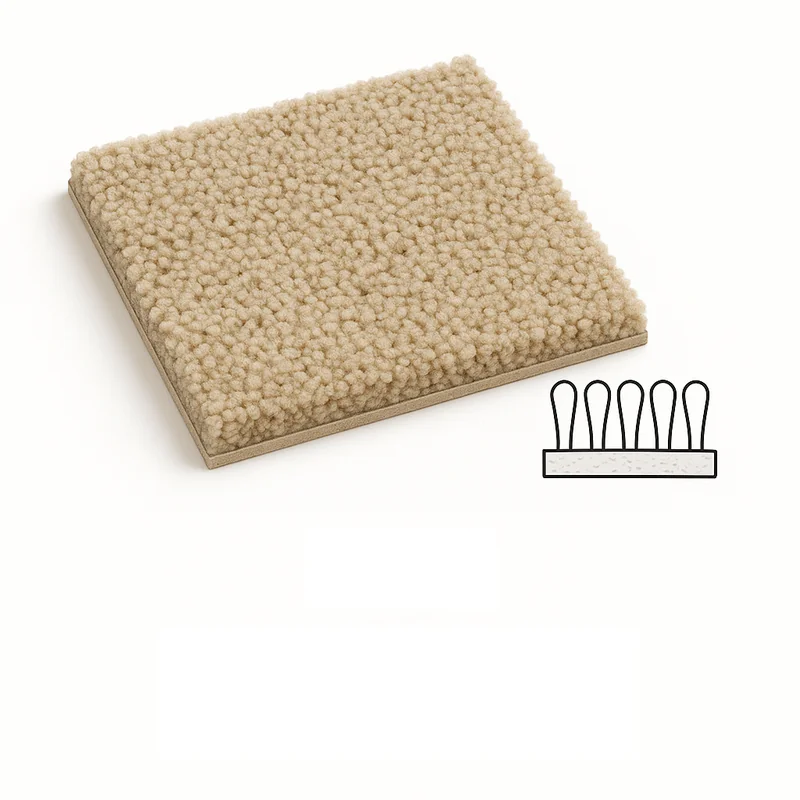 Loop Carpet with superior durability and resilience - professional installation in Metro Detroit home