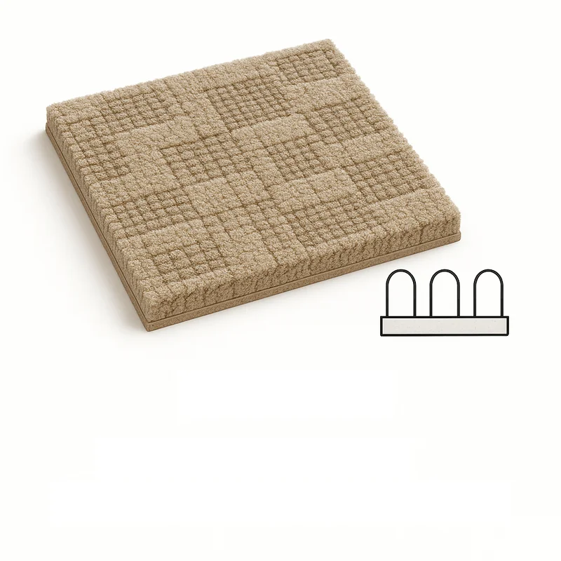 Pattern Carpet with conceals dirt and wear patterns - professional installation in Metro Detroit home